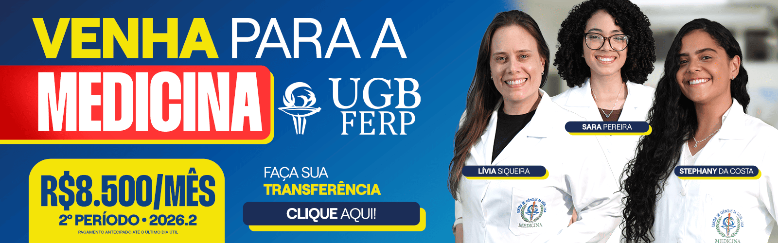 Medicina Faça sua transferência